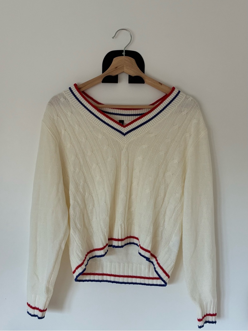Divided by H&M | Cable Knit with Red & Blue Trim